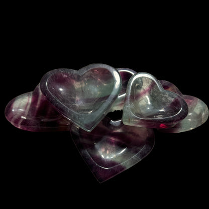 Fluorite Heart Bowls ♡