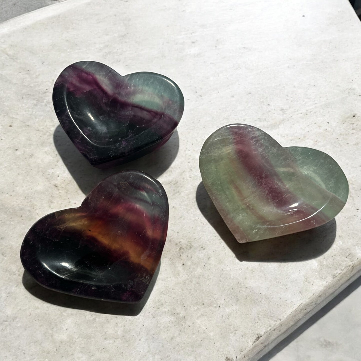 Fluorite Heart Bowls ♡