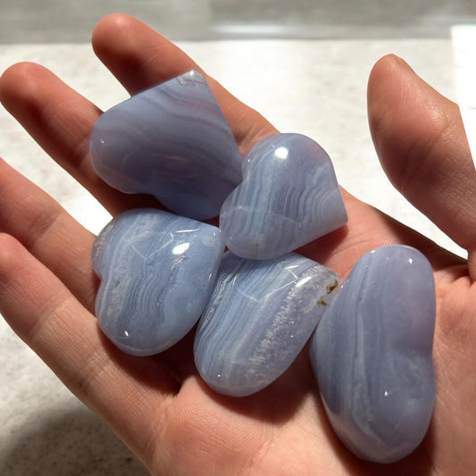 Blue Lace Agate Heart