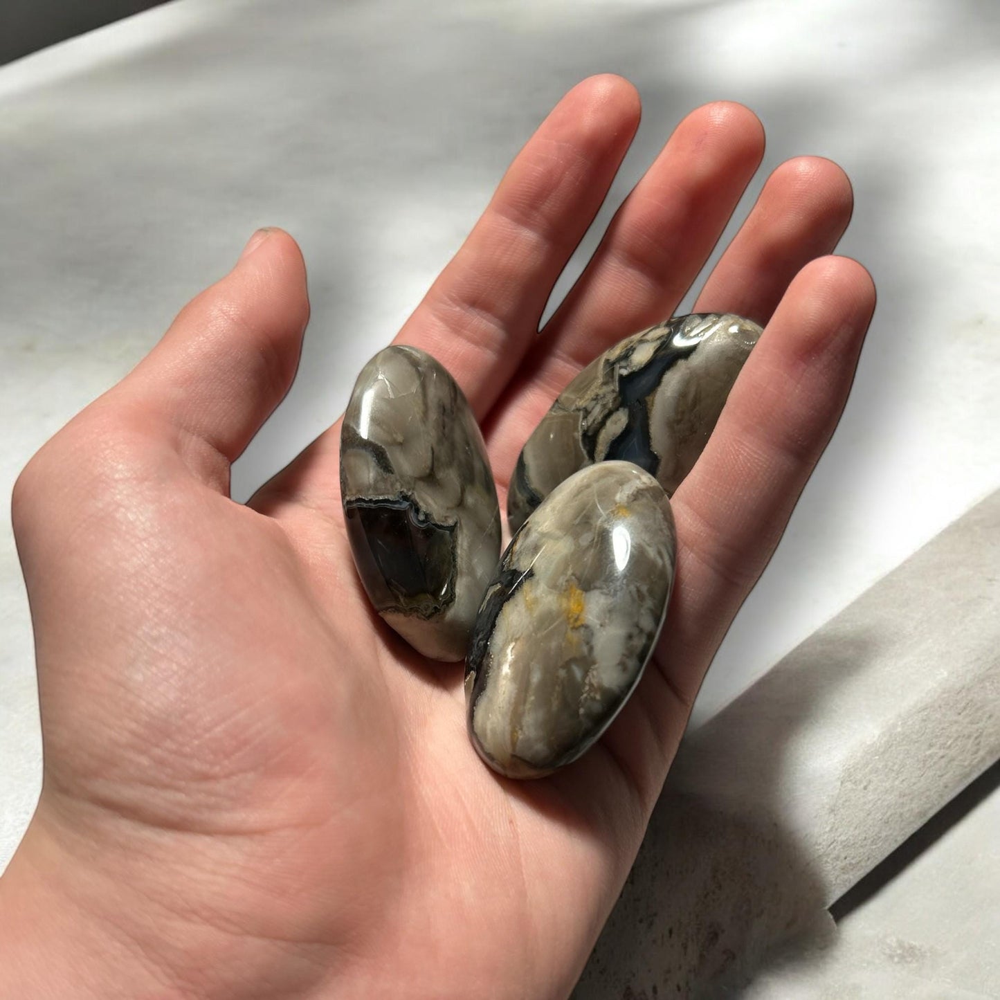 Volcano Agate Palm Stones